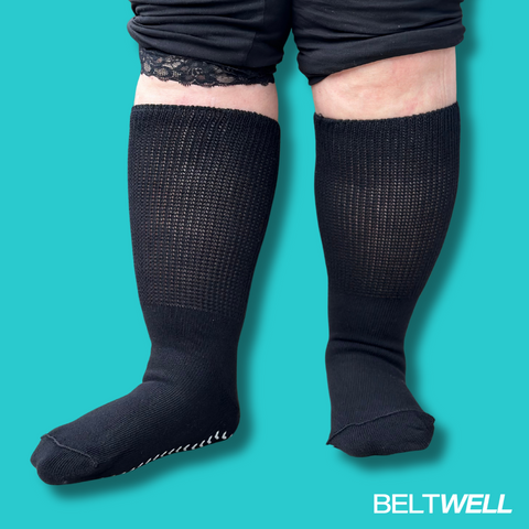 Beltwell® - The Oversized Socks For Big Swollen Legs & Feet (2 pairs)